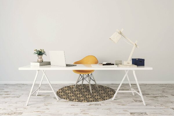 Office chair floor protector Cubes and dots