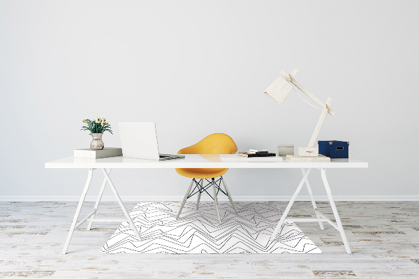 Office chair floor protector Scattered lines