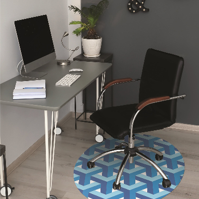 Office chair mat Three-dimensional graphics