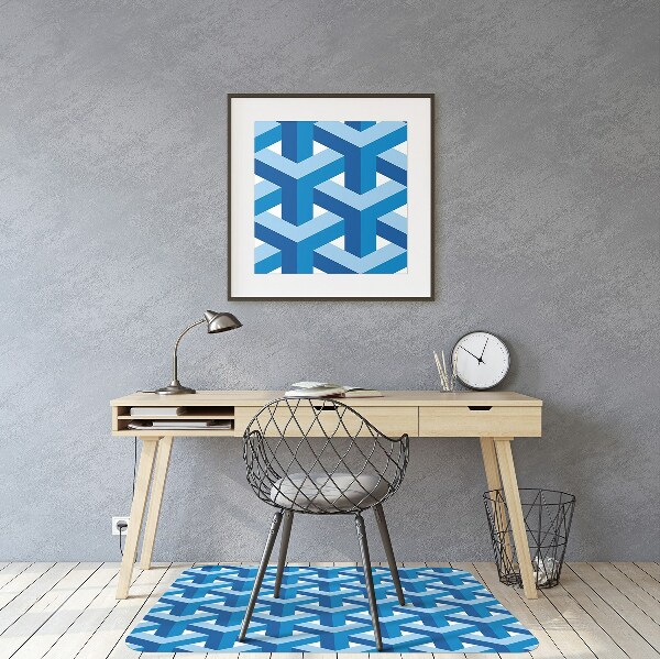 Office chair mat Three-dimensional graphics