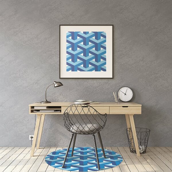Office chair mat Three-dimensional graphics