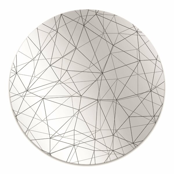 Office chair floor protector geometric lines