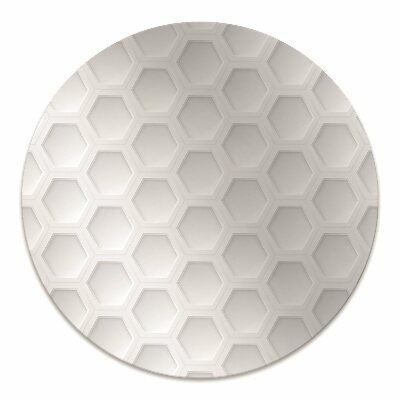 Desk chair floor protector Three-dimensional hexagons