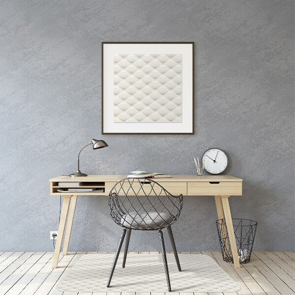 Desk chair mat quilted pattern