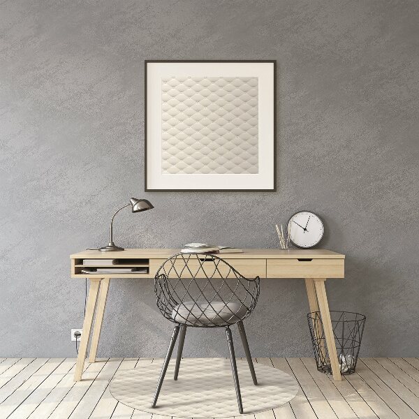 Desk chair mat quilted pattern