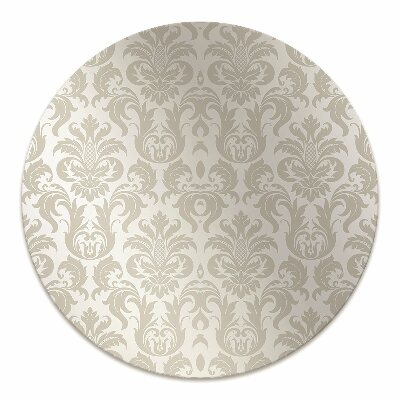 Chair mat floor panels protector Damask pattern