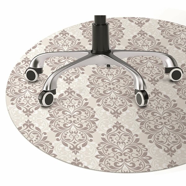 Office chair floor protector Damask
