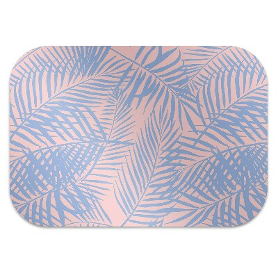 Office chair floor protector palm leaves