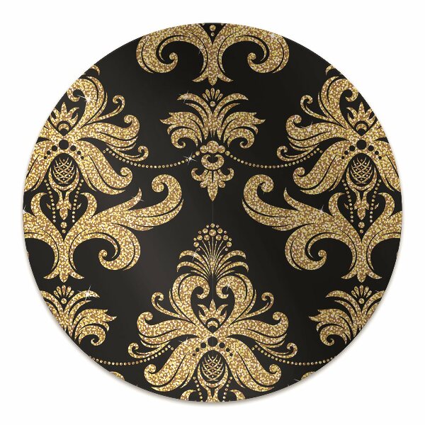Office chair floor protector Golden ornament