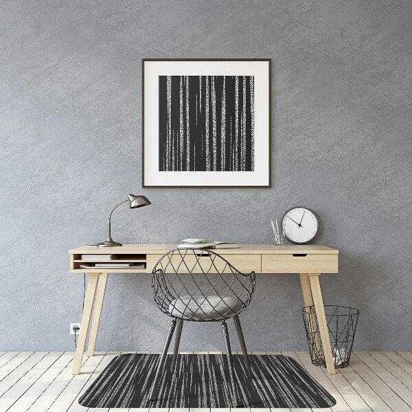 Office chair floor protector black design