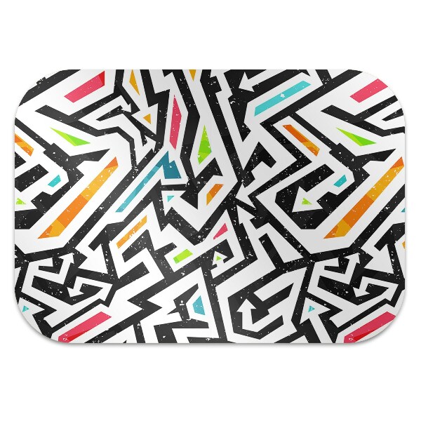 Office chair mat Graffiti