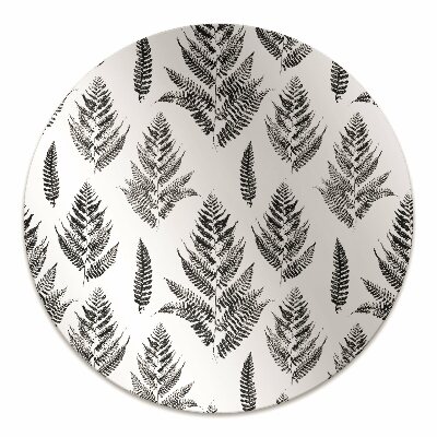 Office chair floor protector fern leaves