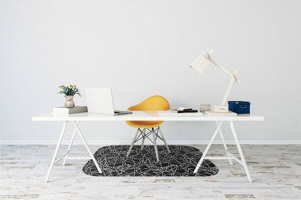 Office chair mat geometric shapes