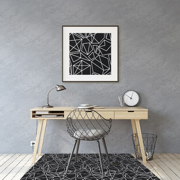 Office chair mat geometric shapes