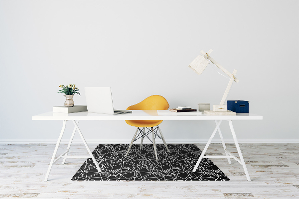 Office chair mat geometric shapes