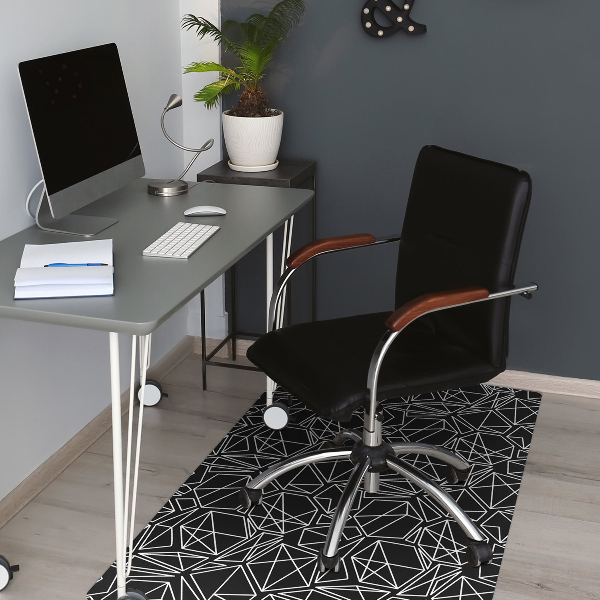Office chair mat geometric shapes