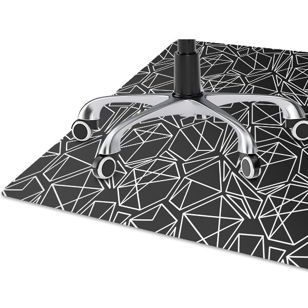 Office chair mat geometric shapes
