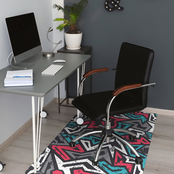 Office chair mat Graffiti