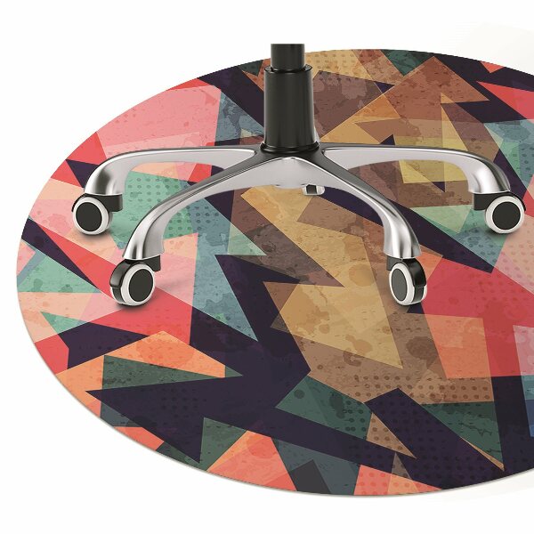 Chair mat autumn abstraction