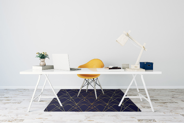 Desk chair mat triangles pattern