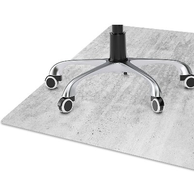 Desk chair mat gray concrete