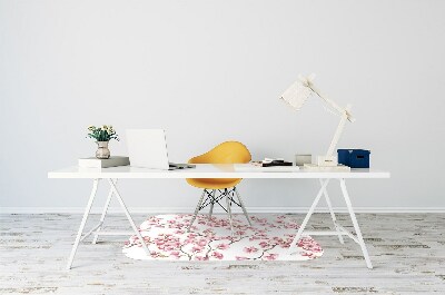 Office chair mat Cherry blossoms