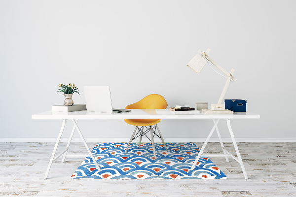 Desk chair mat Fish scales