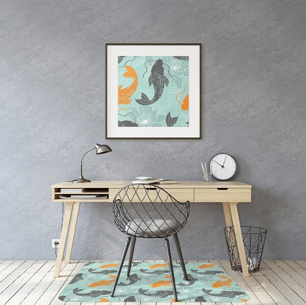 Computer chair mat Chinese carp