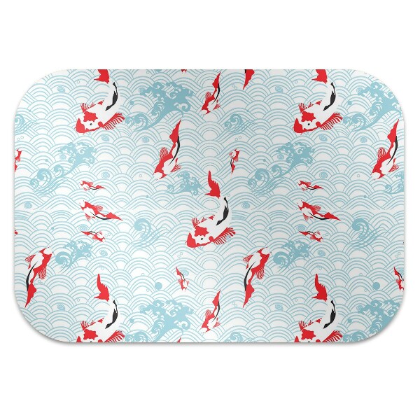 Office chair mat koi carp