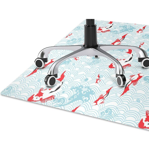 Office chair mat koi carp