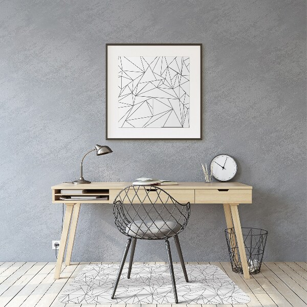 Office chair mat simple triangles