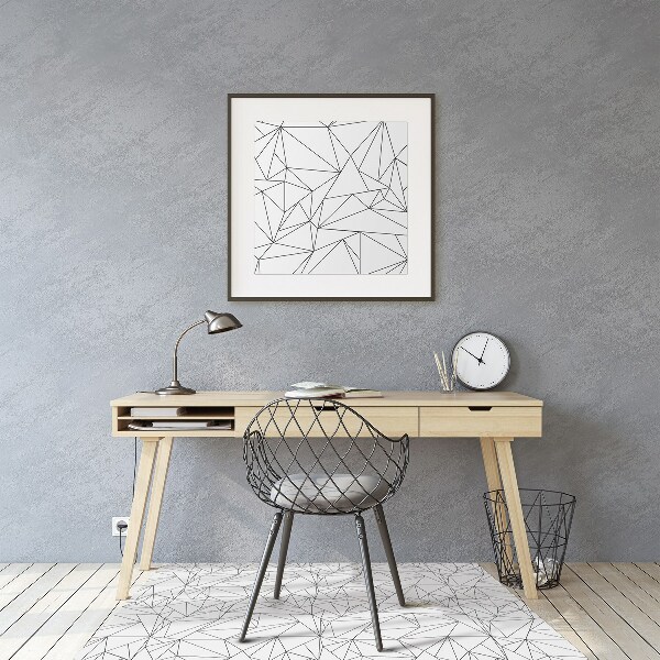 Office chair mat simple triangles