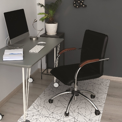 Office chair mat simple triangles