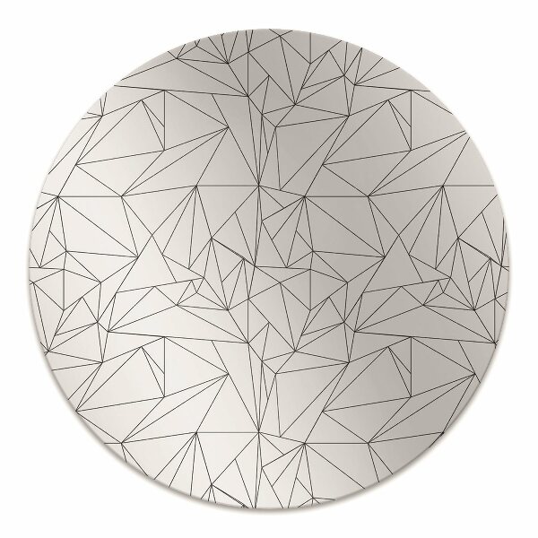 Office chair mat simple triangles