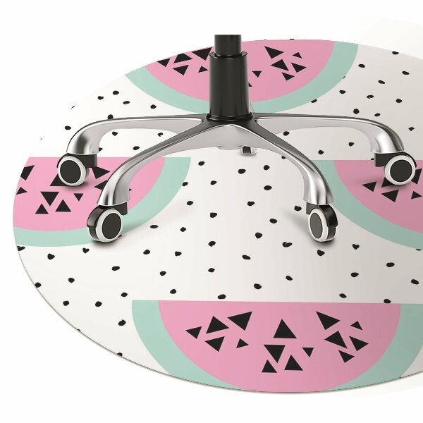 Office chair mat Watermelons and dots