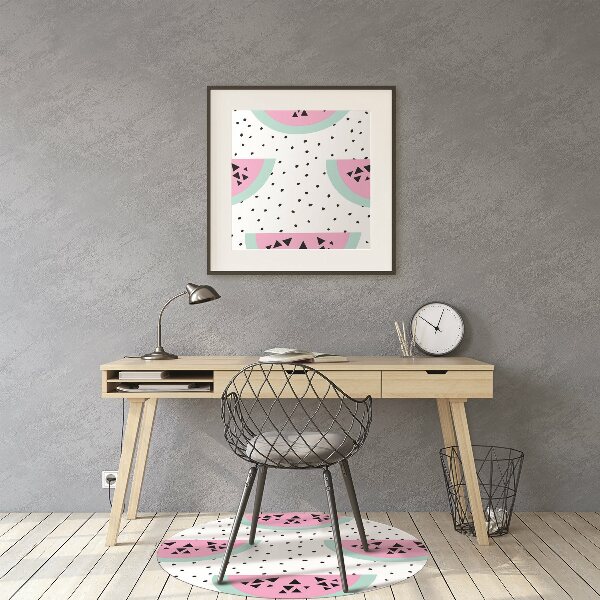 Office chair mat Watermelons and dots