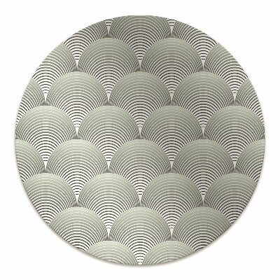 Office chair floor protector pattern semicircles