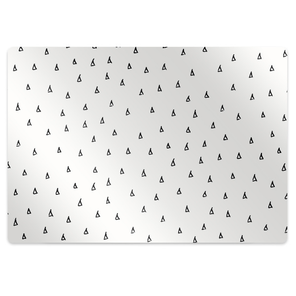 Office chair mat drawn drops