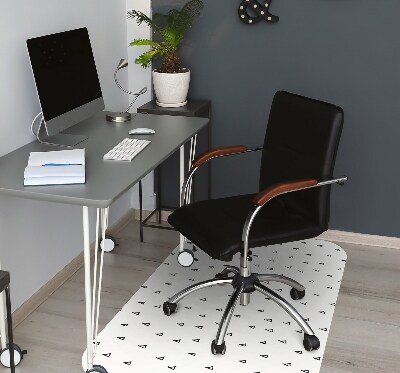 Office chair mat drawn drops