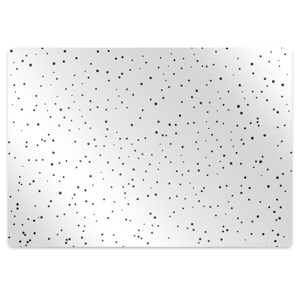 Office chair mat chaotic dots