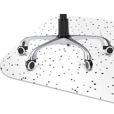 Office chair mat chaotic dots