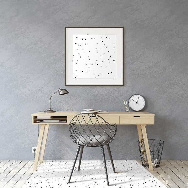 Office chair mat chaotic dots
