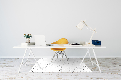 Office chair mat chaotic dots
