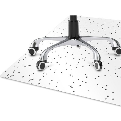 Office chair mat chaotic dots