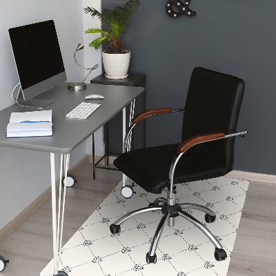 Office chair mat Pattern in diamonds