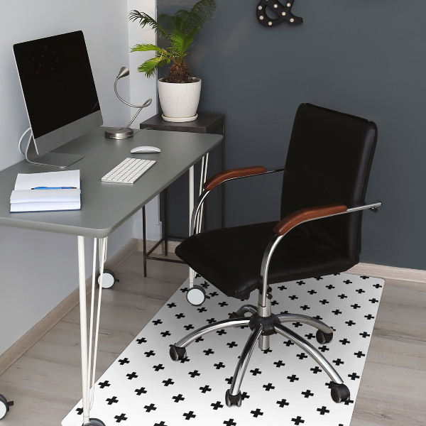 Desk chair floor protector monochrome pros