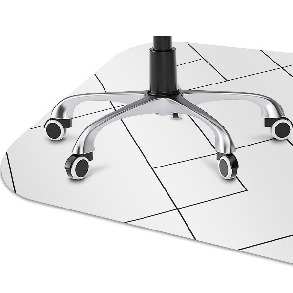 Chair mat floor panels protector Lines and squares