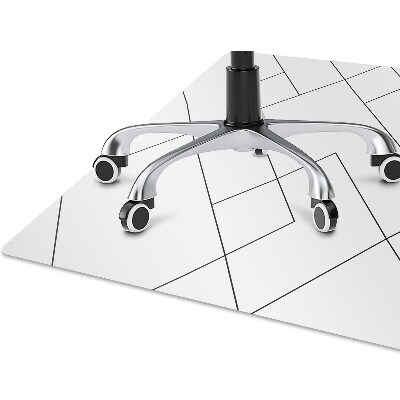 Chair mat floor panels protector Lines and squares