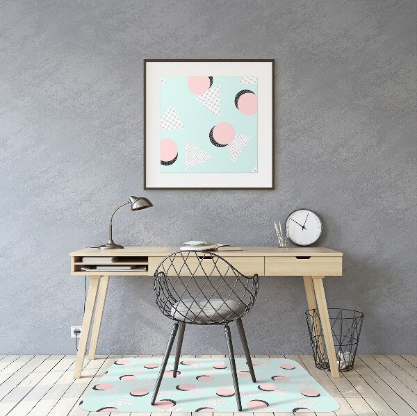 Office chair mat Circles and triangles