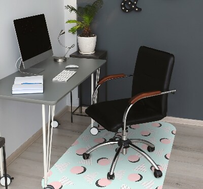 Office chair mat Circles and triangles